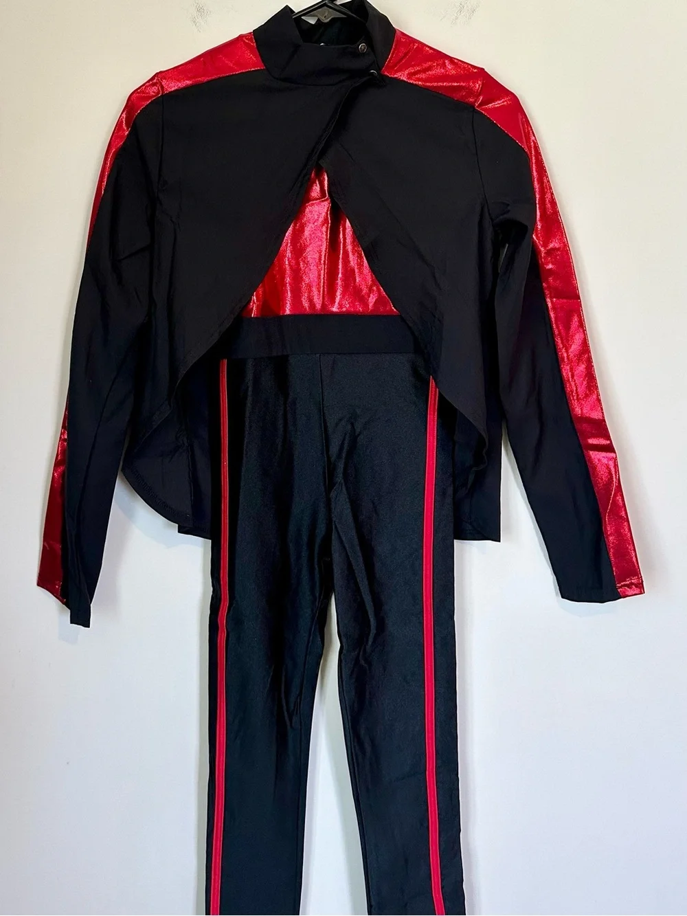 NEW Weissman So Far So Great Black & Red Dance Set - Size: LC